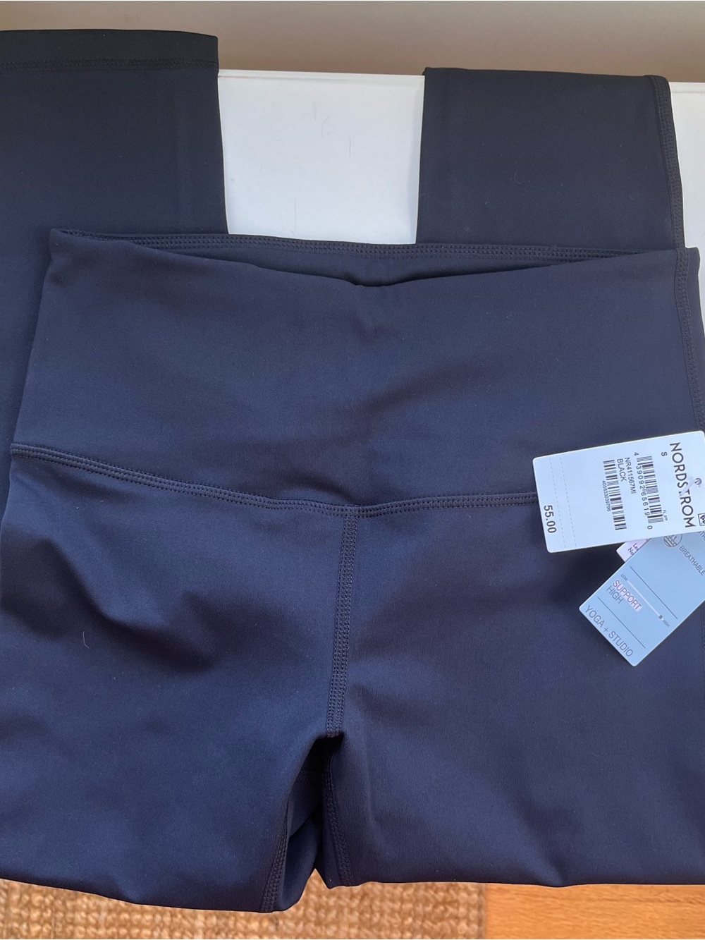 Zella Black High-Support Studio Crop Lite Yoga + Studio Pants